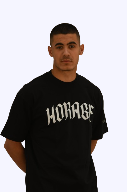 HORAGE OVERSIZED BLACK TEE